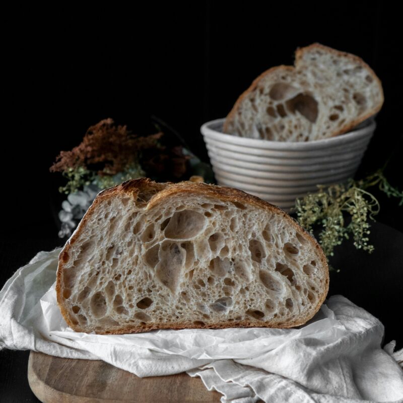 Cut sourdough